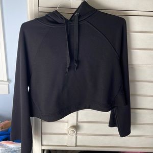 XS Athleta Cropped Black Hoodie